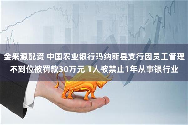 金来源配资 中国农业银行玛纳斯县支行因员工管理不到位被罚款30万元 1人被禁止1年从事银行业
